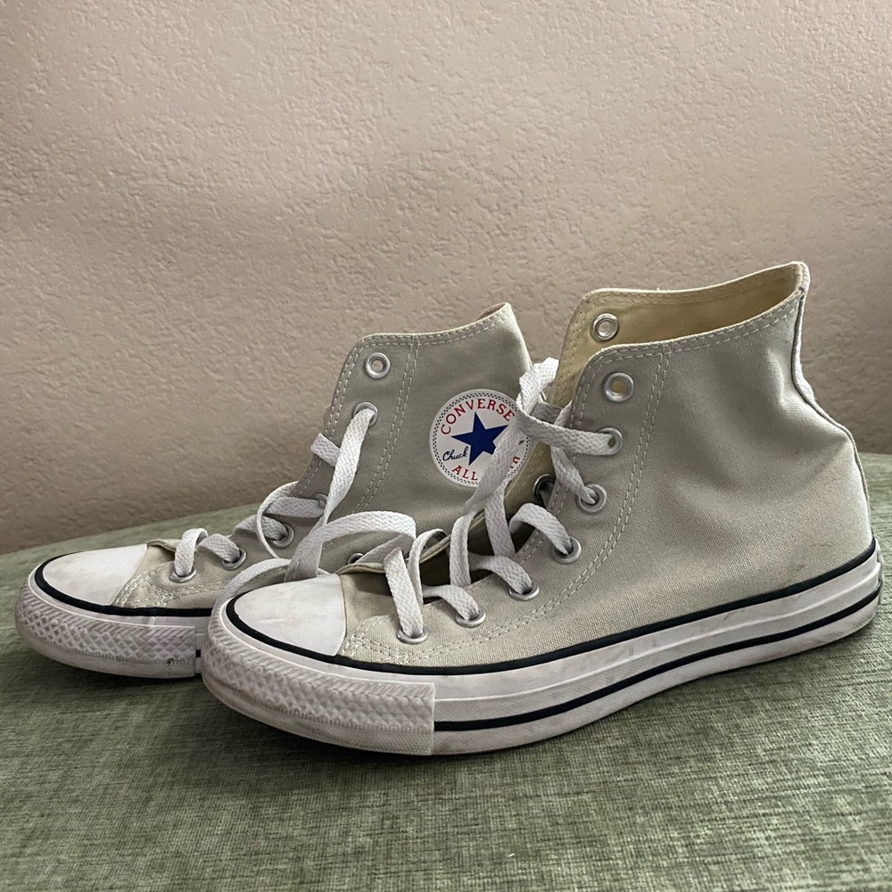 Converse High-Top Sneakers in Gray